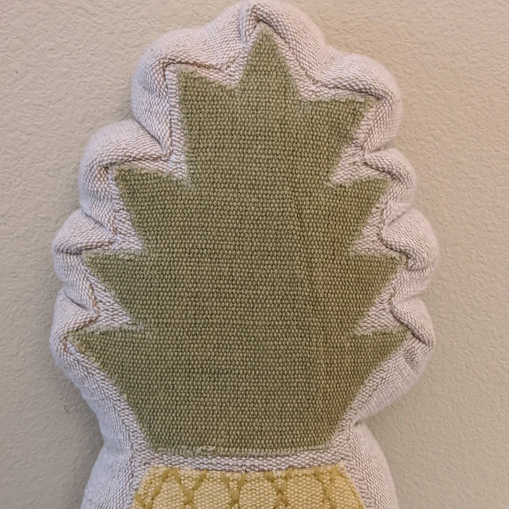 Pineapple Throw Pillow Woven Embroidered Natural Fibers Nordstrom Rack